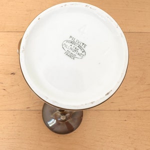 Pilivite Brown Luster Porcelain Coffee Pot, Pillivuy Coffee Jug, Brown Pot, French Coffee Pot image 7