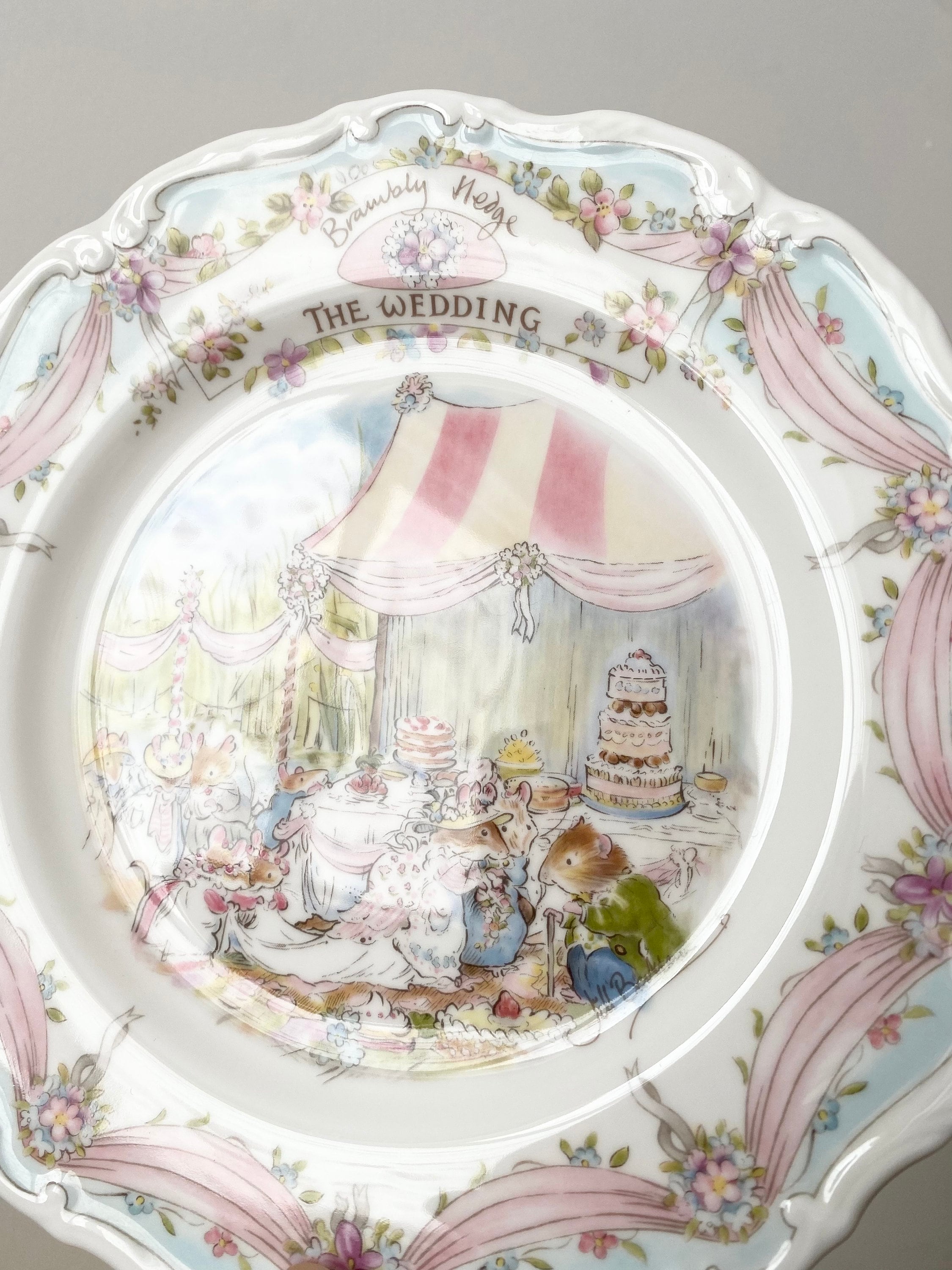 Royal Doulton Brambly Hedge Wedding Plate by Jill Barklem