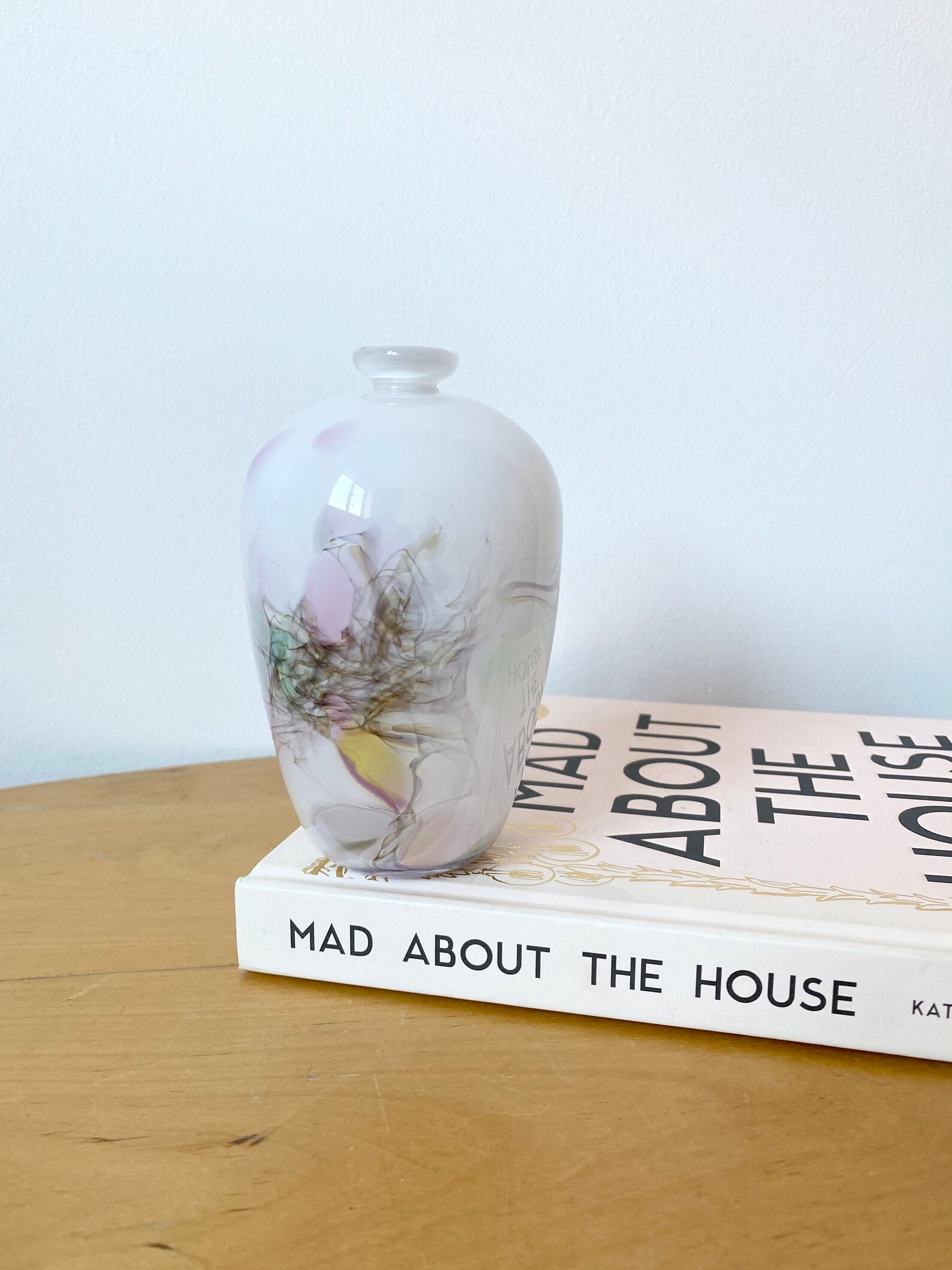 Glass Vase William Walker Iridescent Vase Single Flower Etsy