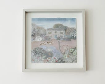 Lucy Grossmith Framed Print, Winters Eve, Art Print, Wall Decor