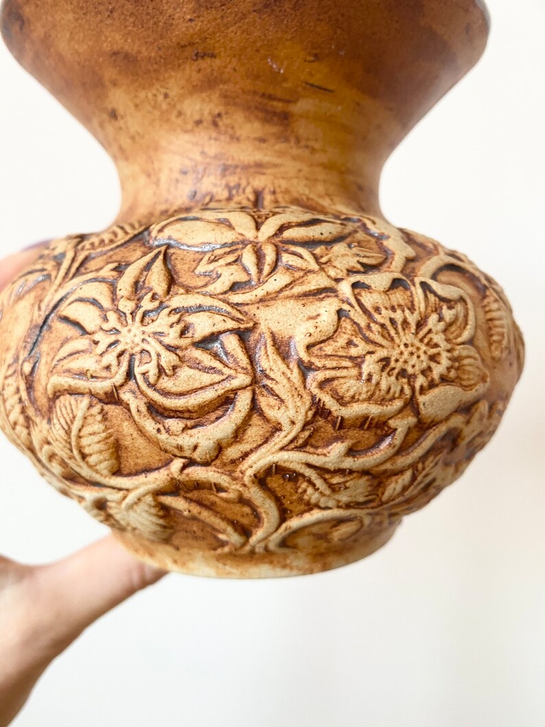 Quantock Pottery Vase Handmade Vase Abstract Pottery Square Etsy Canada