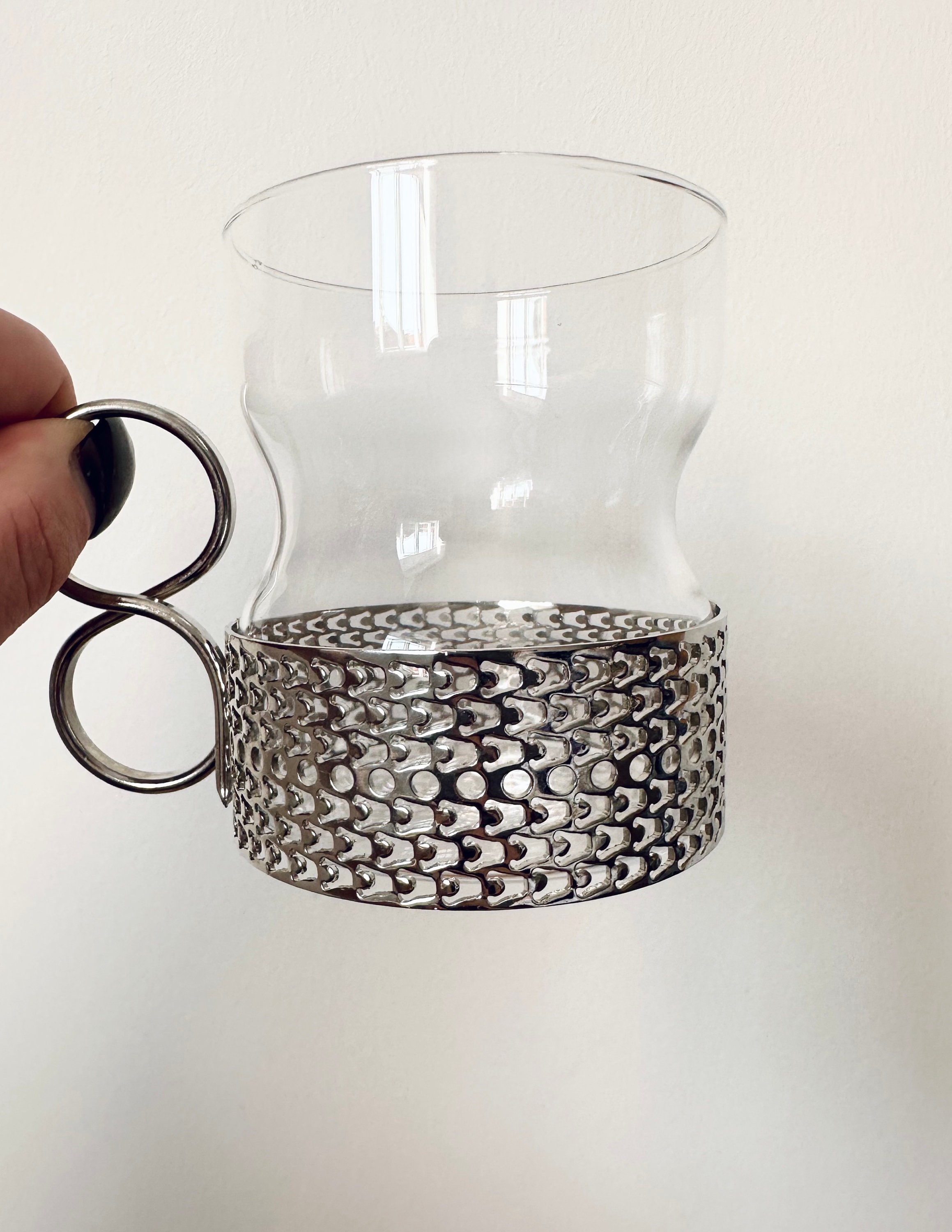 【美品】 Tsaikka Timo Sarpaneva 1957 Mid-Century Finnish Tsaikka Tea Glass by Timo Sarpaneva for