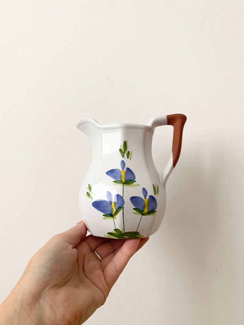 Hand painted ceramic jug, Small jug, Small pitcher image 9