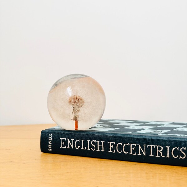 Dandelion in Resin Paperweight, Resin Paperweight, Gift for Her