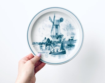 Hand-painted Plate, Iden Pottery Rye Sussex Nautical Wall Decor