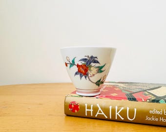 Japanese Kakiemon Tea Cup, Sakaida Kakiemon XIII Arita ware, Hand-painted Tea Cup, Japanese Handless Cup