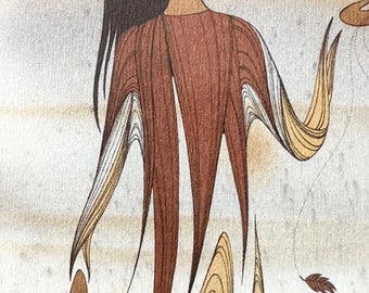 Maxine Noel Ioyan Mani Framed Woman Print, Approch of the Feature