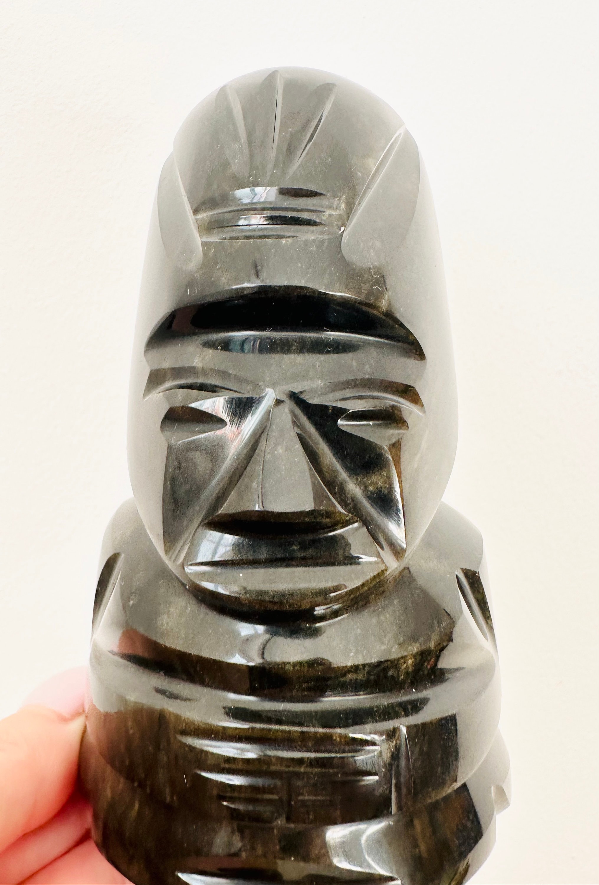 アステカ黒曜石像、黒曜石彫刻、黒曜石像、石彫刻、アステカマヤ