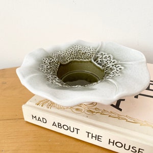 Pottery Candle Holder, Flower Shaped Tea light Holder
