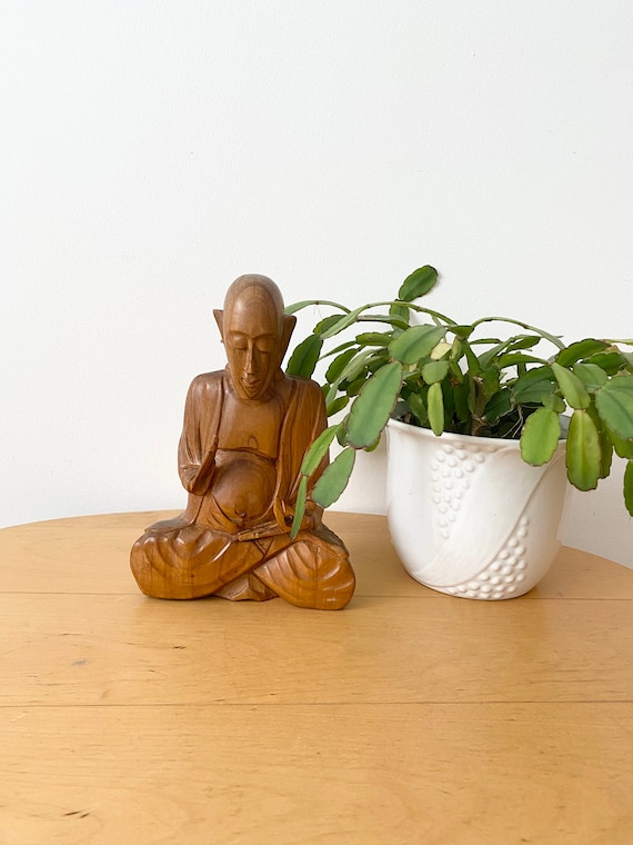 瞑想する僧侶の置物、木彫、仏教 - Etsy 日本 瞑想する僧侶の置物、木彫、仏教 - Etsy 日本