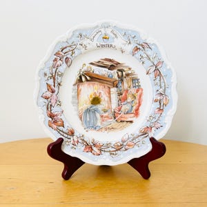 Brambly Hedge “Winter” Plate, Royal Doulton Porcelain Plate