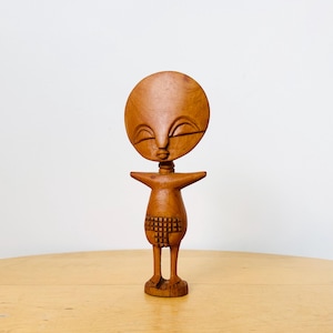 Boneca Ashanti Ganesa, Escultura em Madeira, Fertilidade Akuaba Africana, Ashanti Africano, Arte Africana