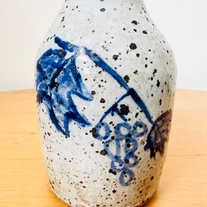 Handmade stoneware wine bottle, Wine bottle image 5