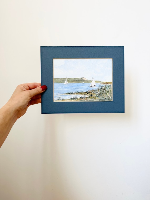 Original Watercolour Painting, Sailing Boats, Unframed Nautical Painting