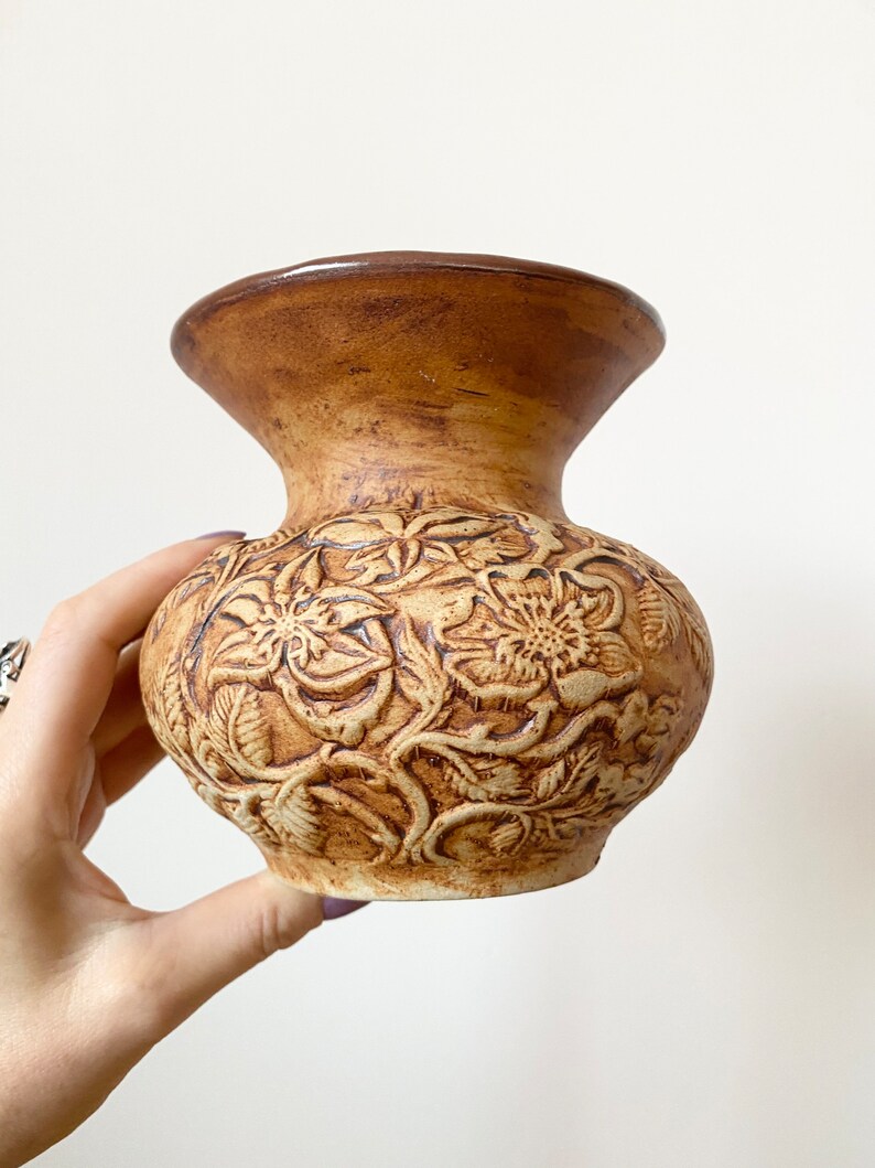 Quantock Pottery Vase Handmade Vase Abstract Pottery Square Etsy Canada