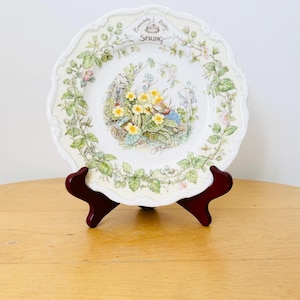 Brambly Hedge “Spring” Plate, Royal Doulton Porcelain Plate
