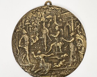 BRONZE DECOR HARNAIS de CHEVAL CHEVAUX sujet SOLEIL collection Réf