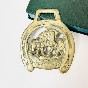 Horse Brass, Widecombe Horse Brass, Collectible Brass Decor