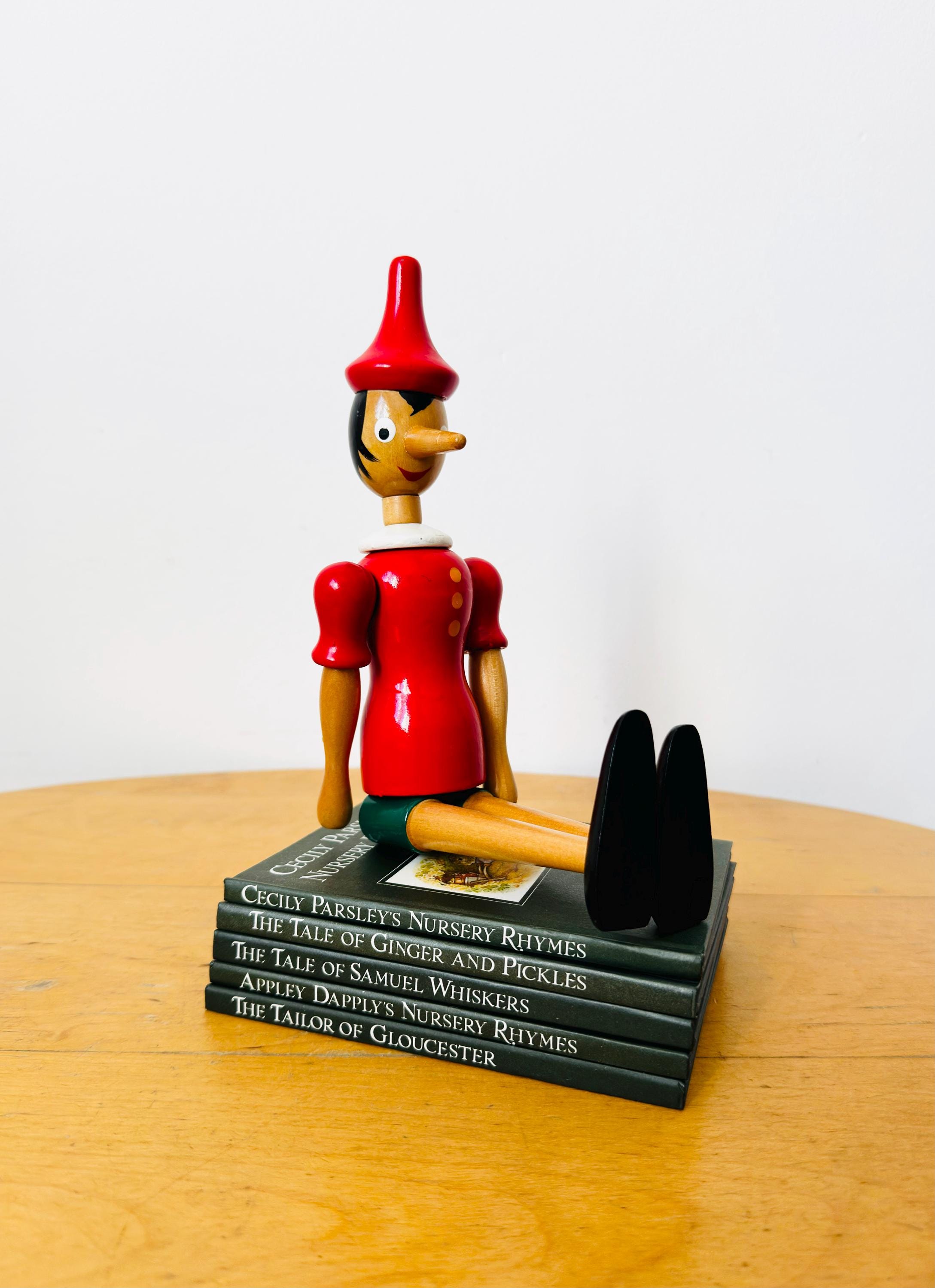 Wooden Pinocchio Figurine - Etsy