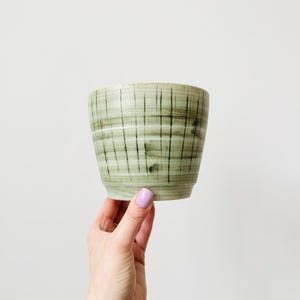 Vintage handgemaakte aardewerken plantenbak, Cinque Ports Pottery Rogge, plantenpot