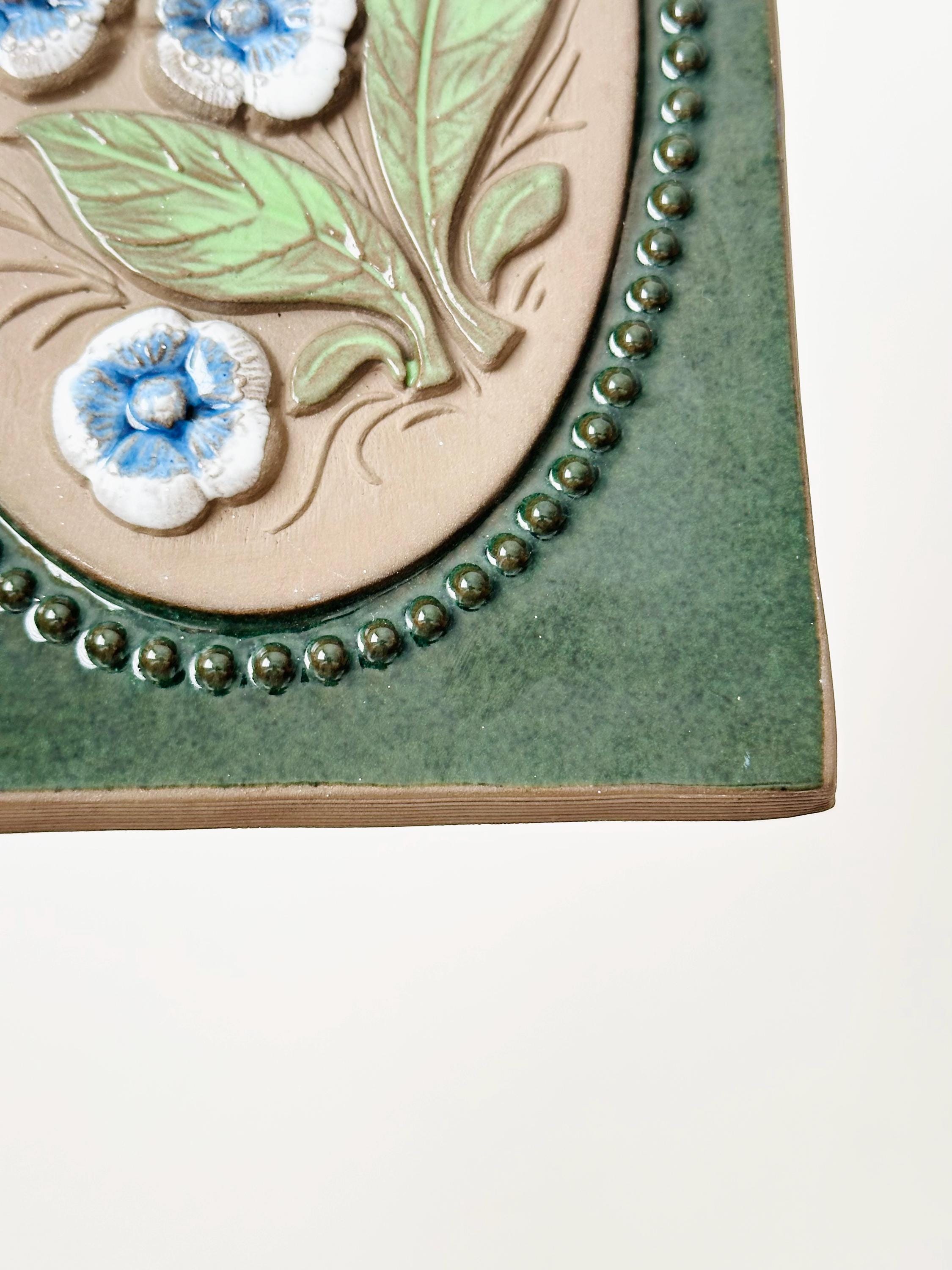 Vintage Jie Gantofta Ceramic Wall Plaque, Scandinavian Pottery - Etsy