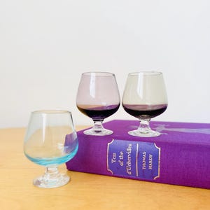 Set Of 3 Mini Brandy Snifters, Shot Glasses, Little Cognac Glasses