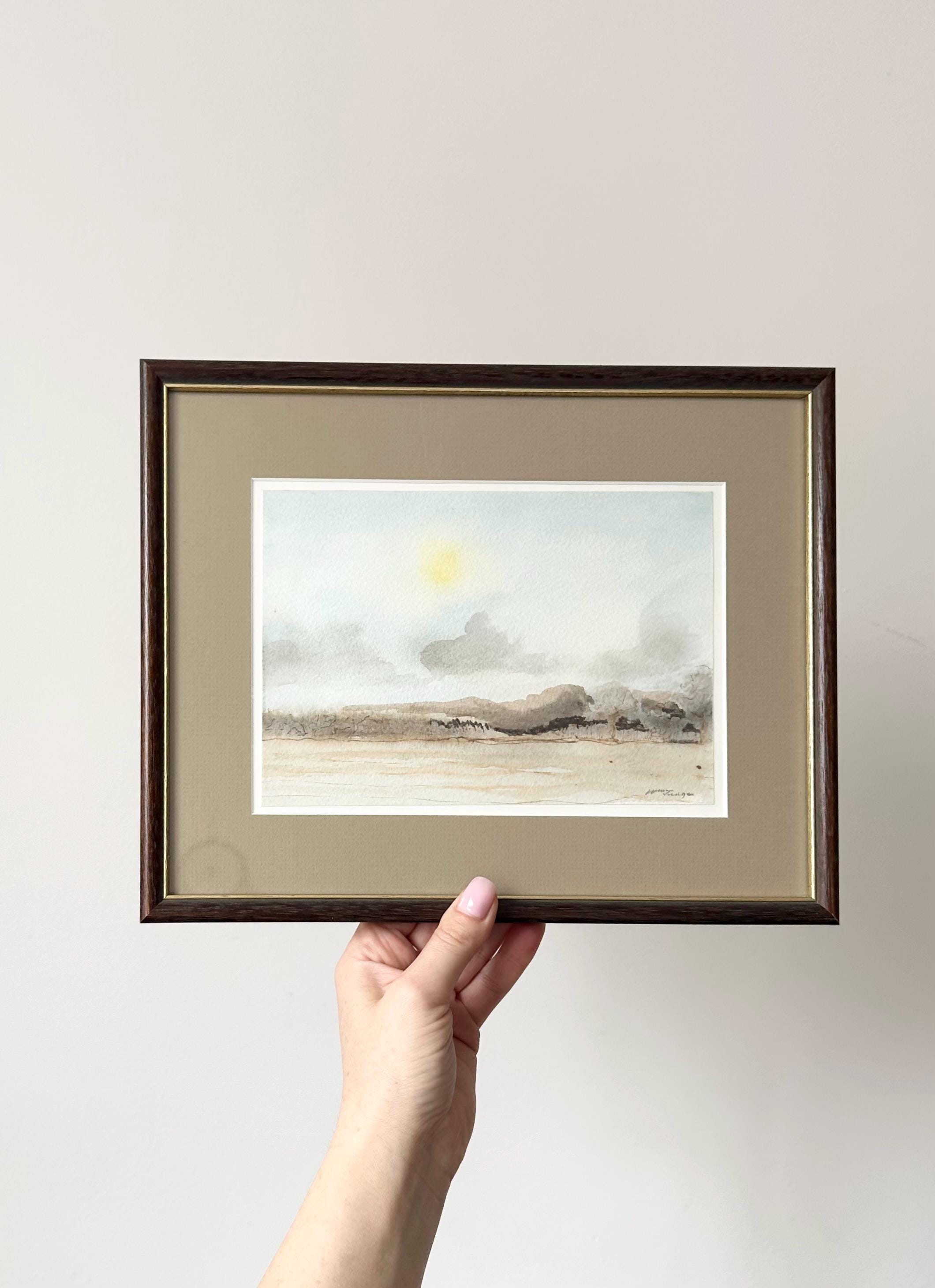 額入り水彩画、風景画、抽象画、現代美術、近代美術 - Etsy 日本