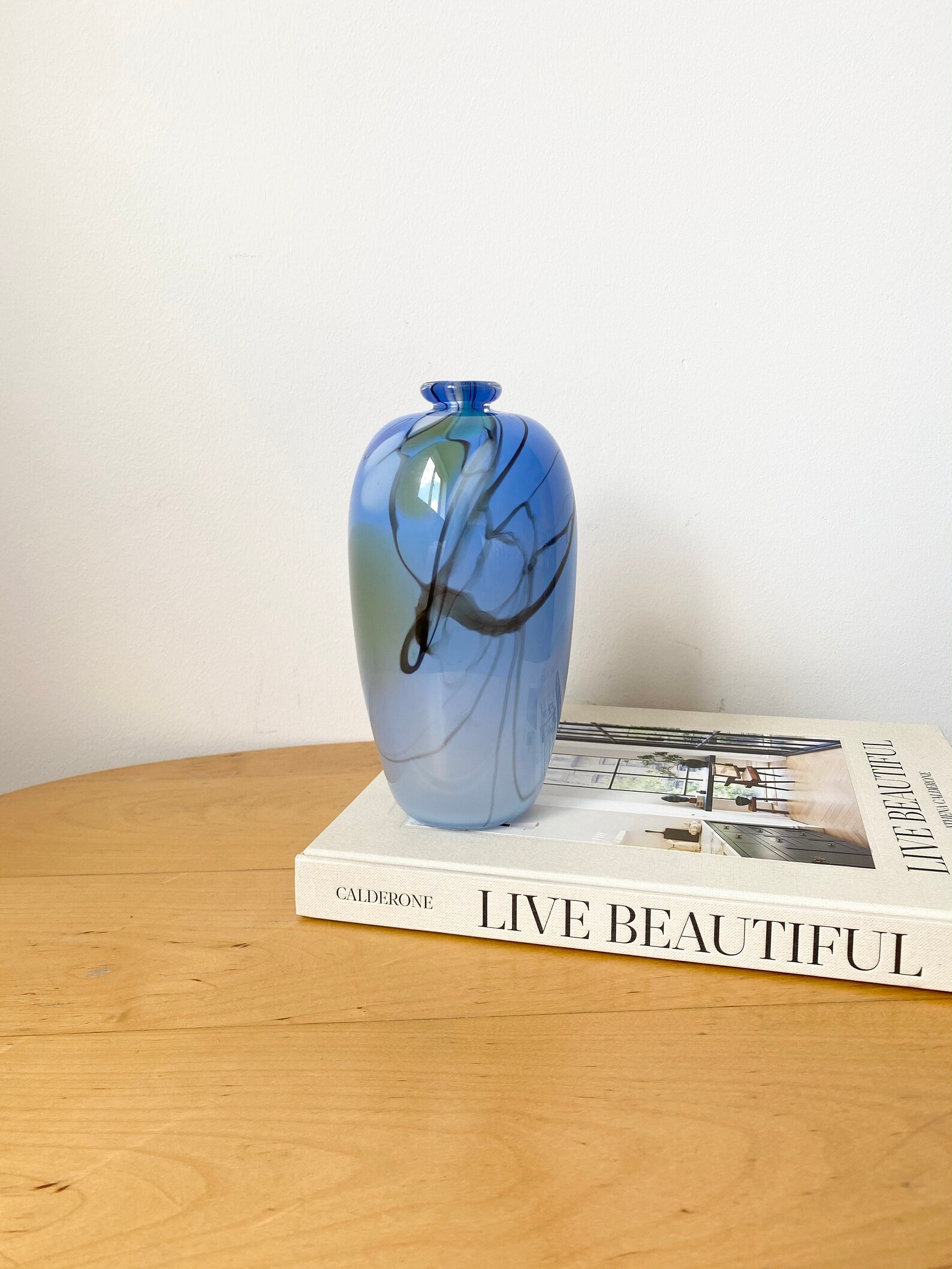 Glass Vase William Walker Iridescent Vase Single Flower Etsy