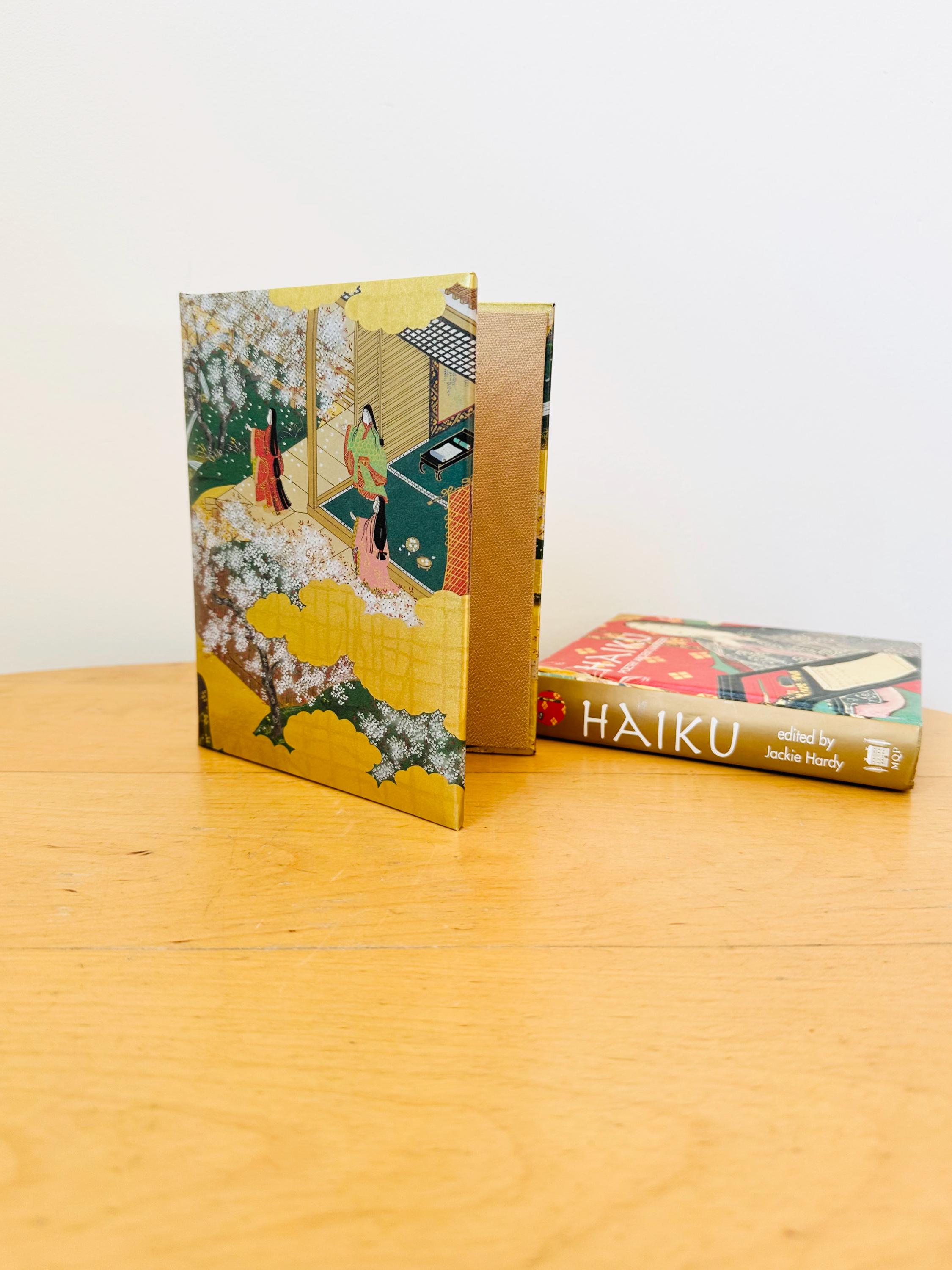 Vintage Japanese Ukiyoe Fancy Photo Stand Double Frame, Kyoto Japan Double Photo Frame