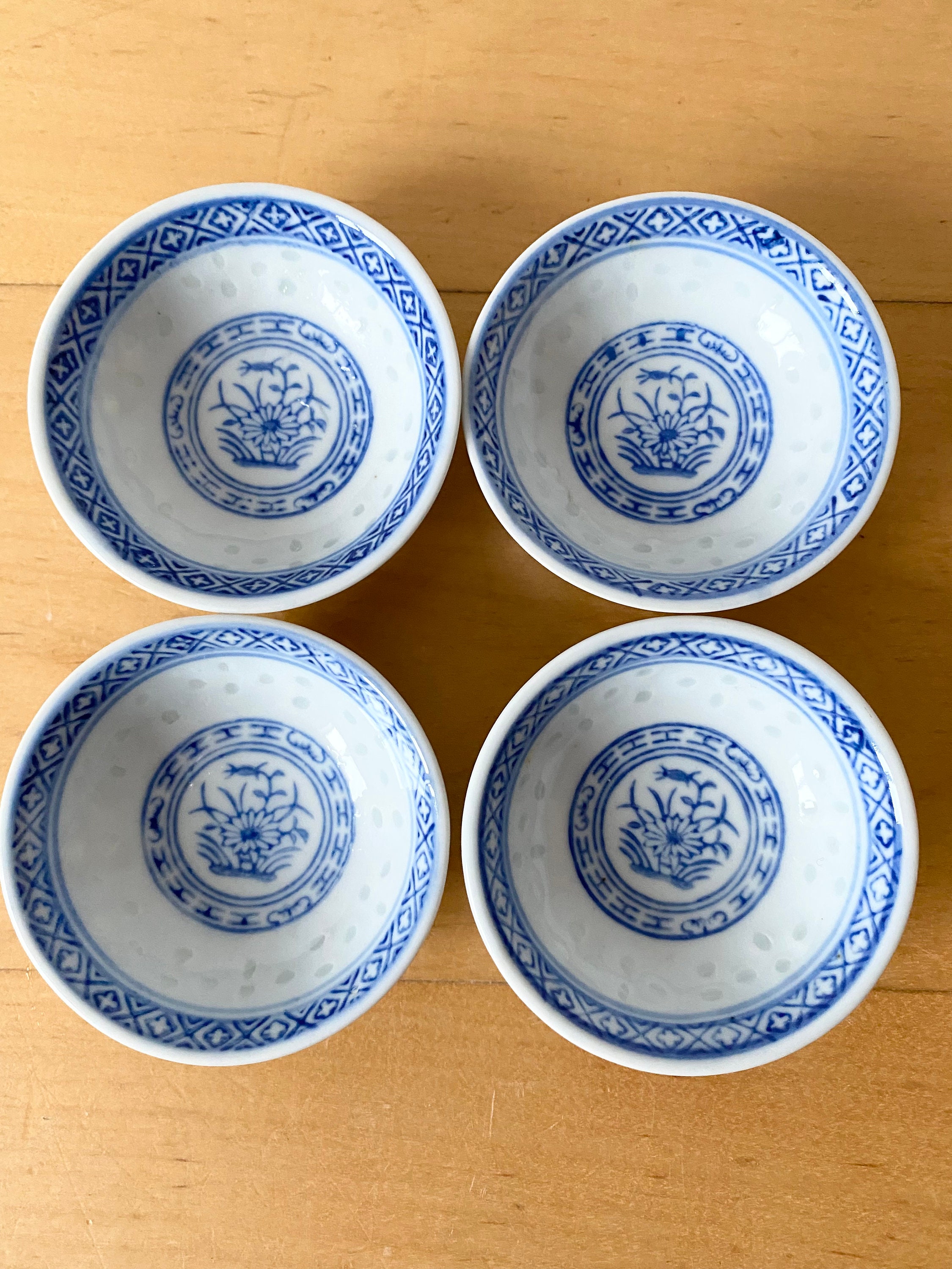Bowls Dining & Serving Soya Sauce Bowls Vintage Chinese Sauce Bowls Set ...