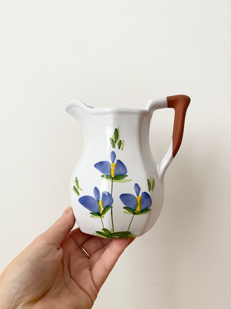 Hand painted ceramic jug, Small jug, Small pitcher image 2