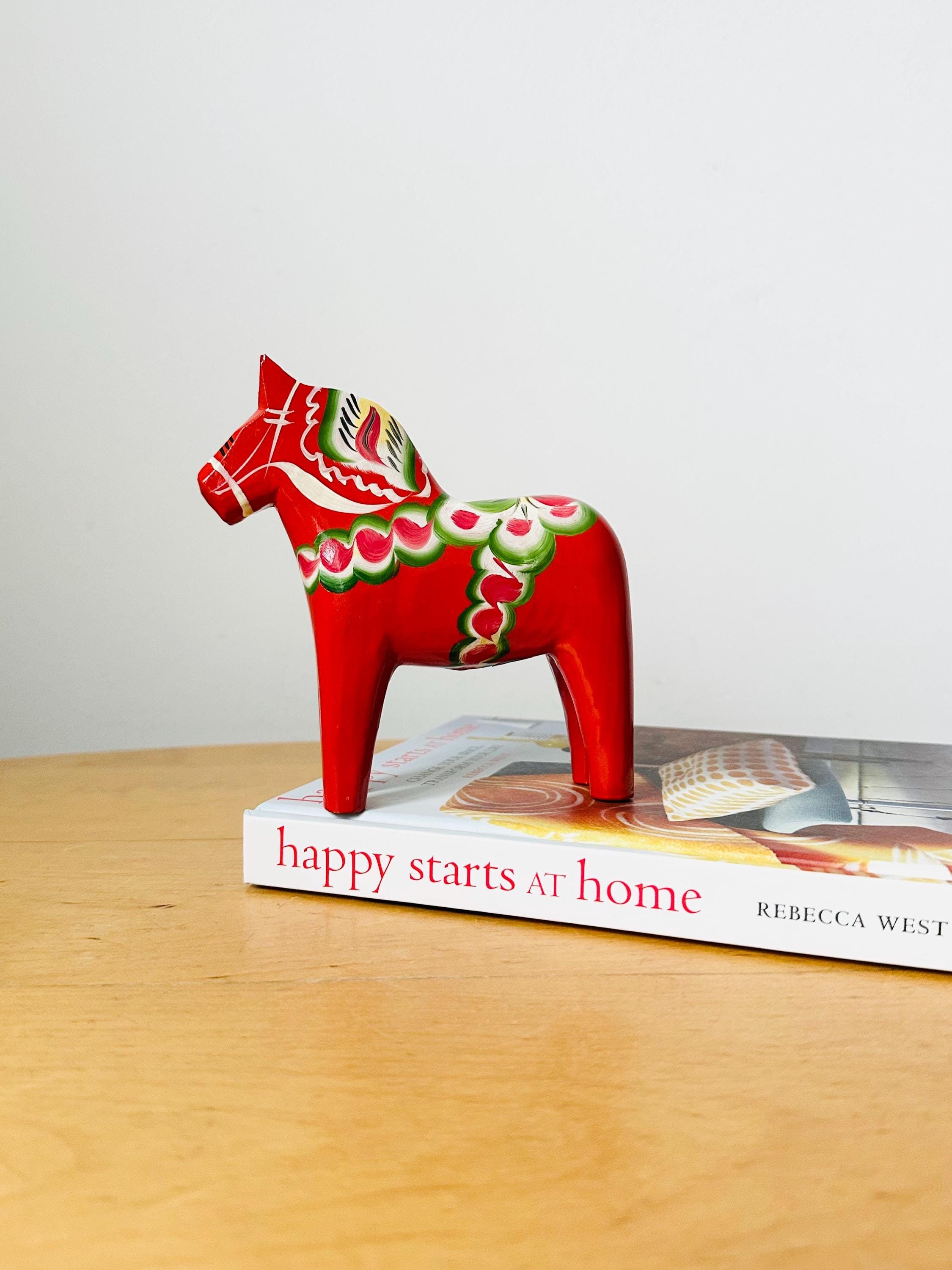 Vintage Dala Horse, Nils Olsson, Swedish Horse, 13 Inch Horse