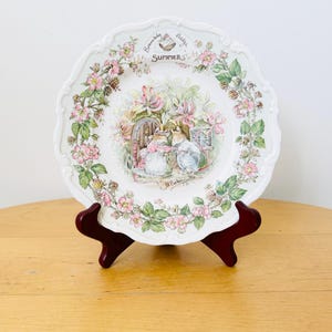 Brambly Hedge “Summer” Plate, Royal Doulton Porcelain Plate