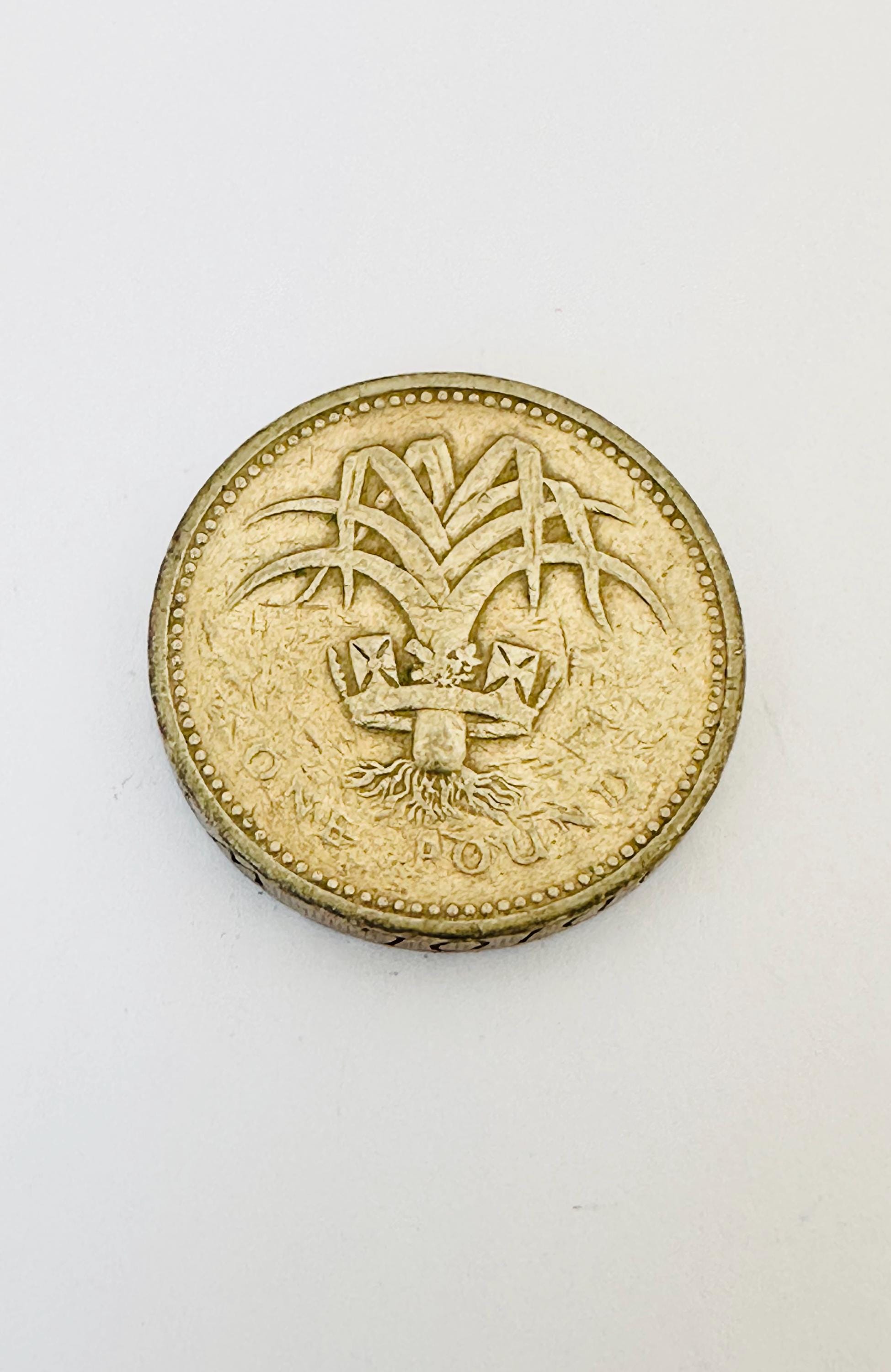 希少な1985年1ポンド硬貨、コレクター向けコイン、ウェルシュ・リーク