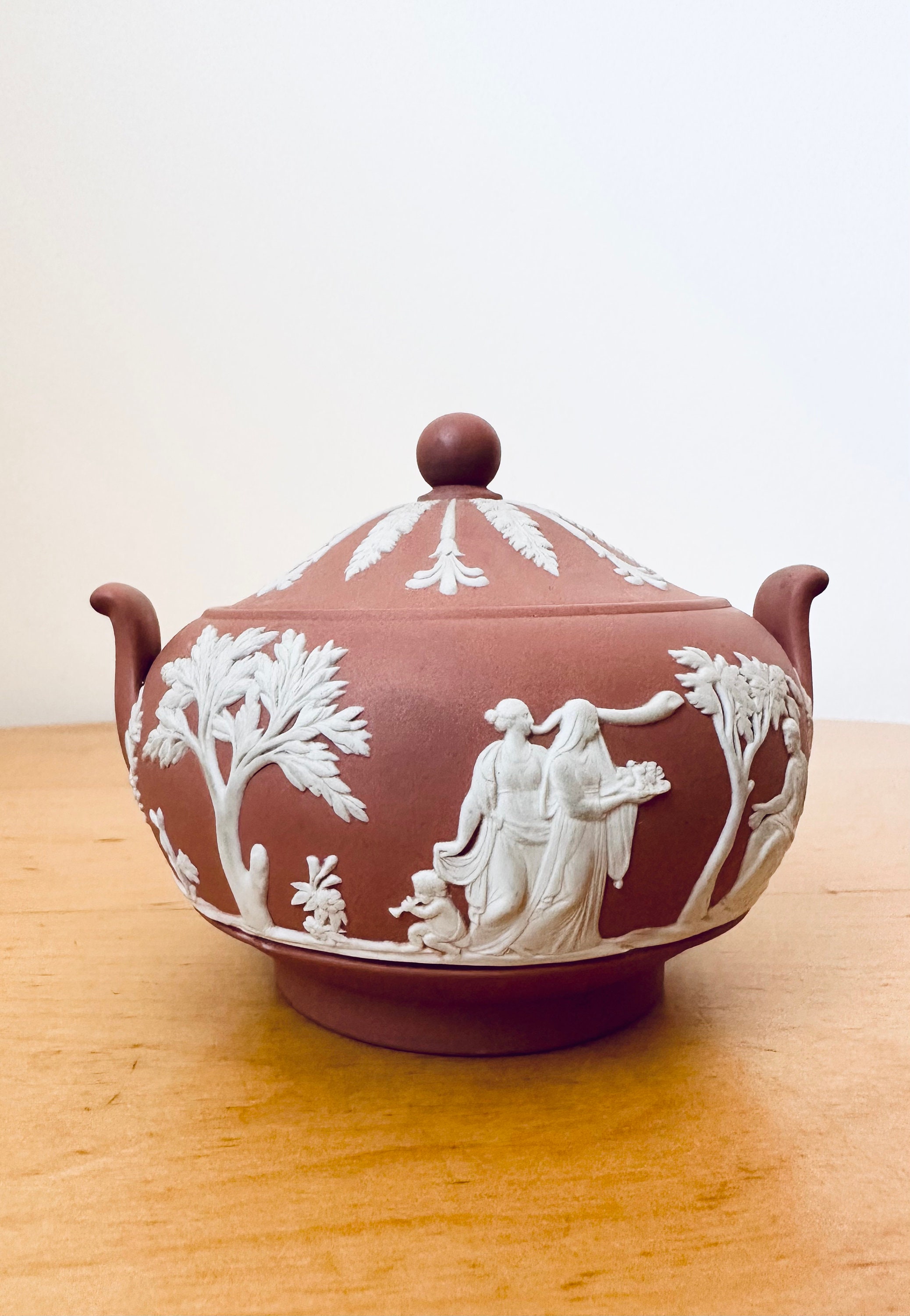  - 希少 アンティーク ウェッジウッド ジャスパーウェア シュガーボウル クリーマー WEDGWOOD - 希少 アンティーク ウェッジウッド ジャスパーウェア