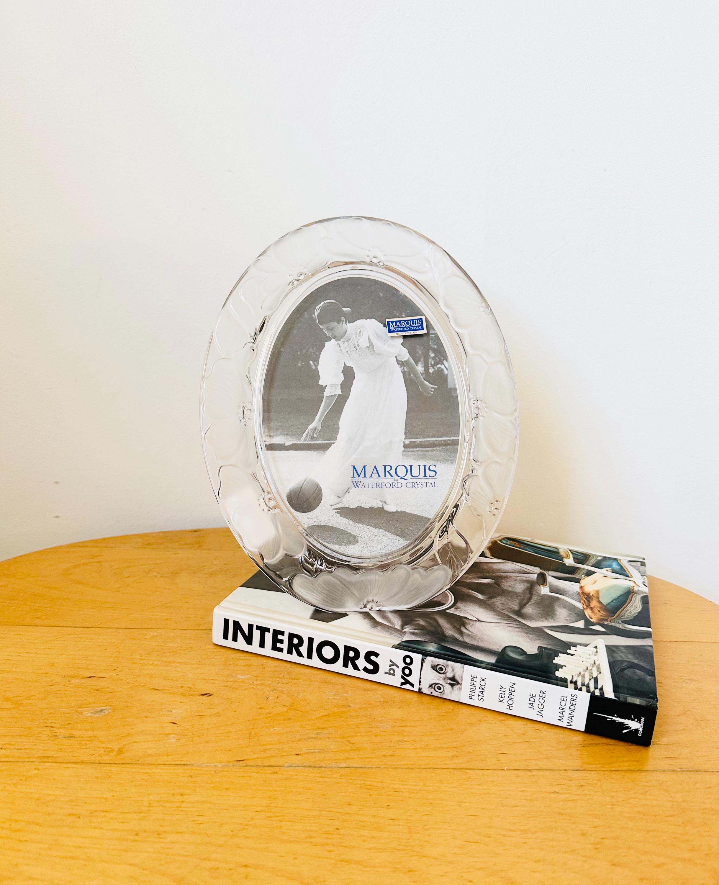 Vintage Marquis Waterford Crystal Oval Picture Frame, Photography