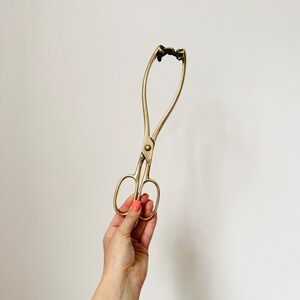 Brass Fire Place Tongs, Vintage Coal Tongs - Etsy