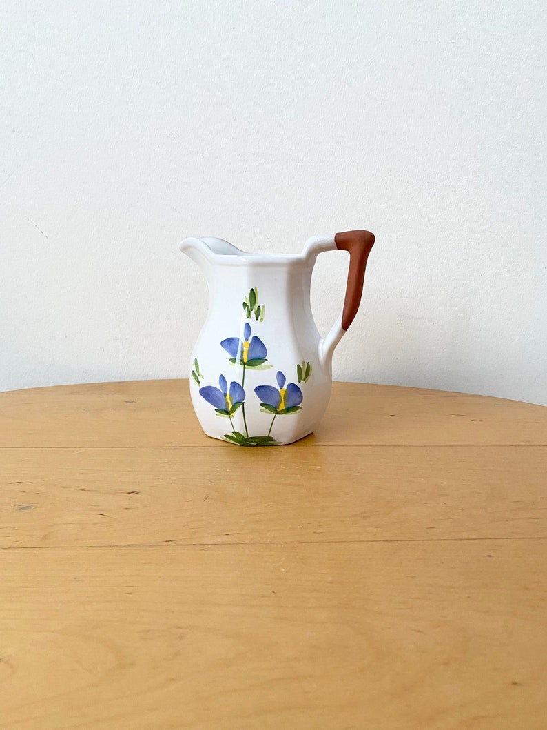 Hand painted ceramic jug, Small jug, Small pitcher image 1