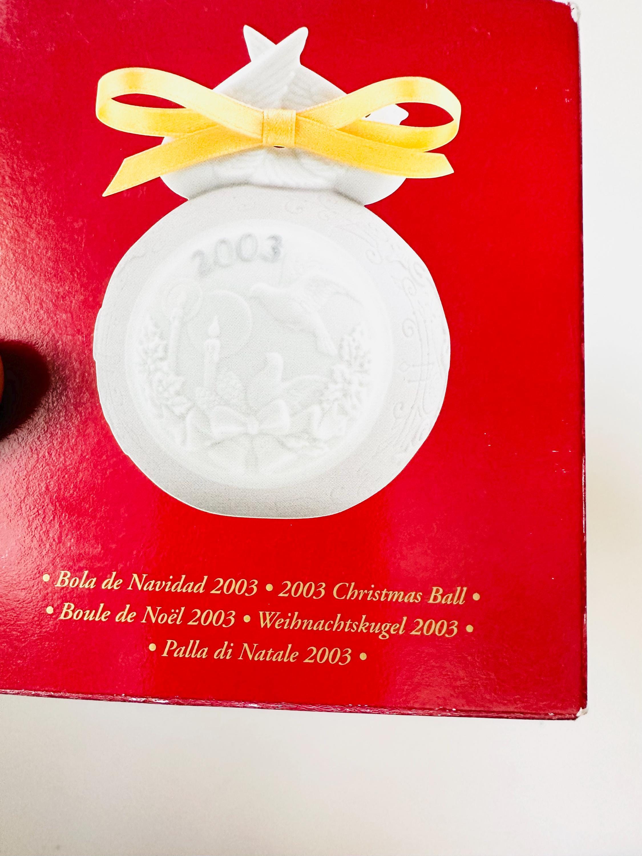 リヤドロ Christmas Ball 2003 Lladro Christmas Ball 2003 Ornament, Christmas Tree Decoration - Etsy