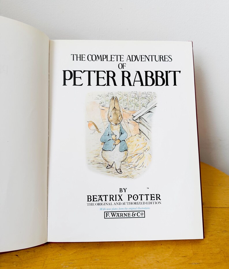 Peter Rabbit by Beatrix Potter, Children Book - Etsy
