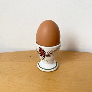 Vintage Egg Cup, White Ceramic Egg Cup, Natural Home