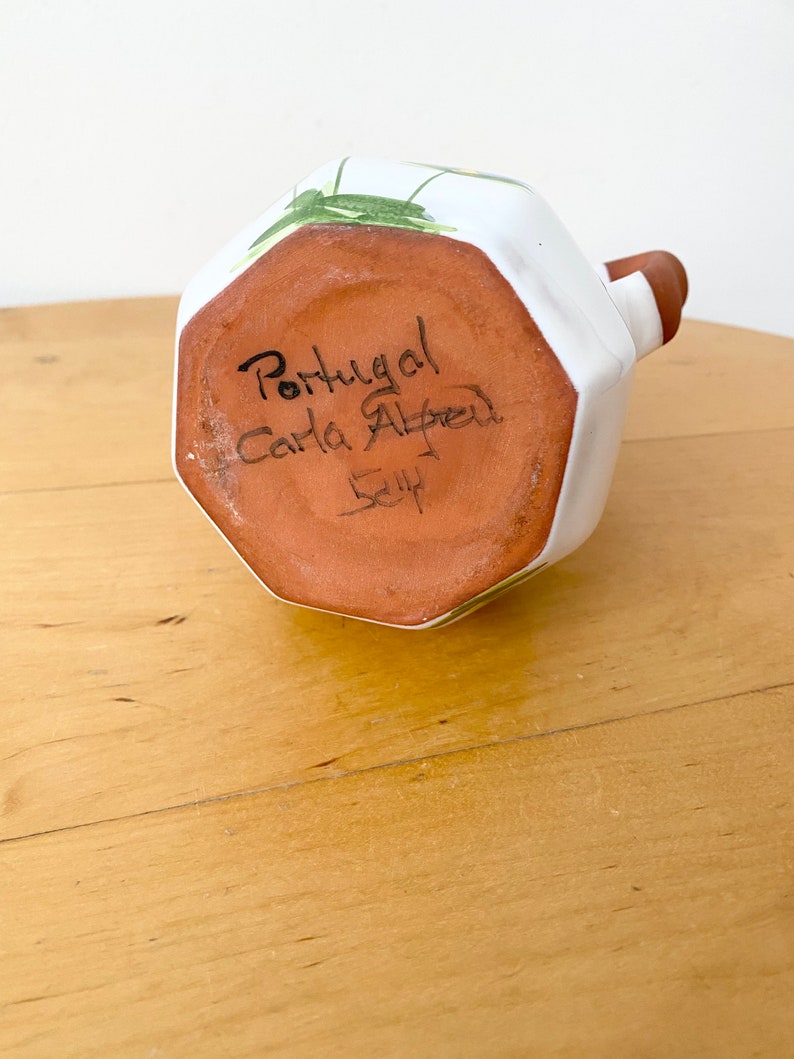 Hand painted ceramic jug, Small jug, Small pitcher image 7