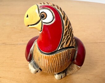 ヴィンテージ AR 置物 Artesania Rinconada オウム鳥、手作りパパガヨ