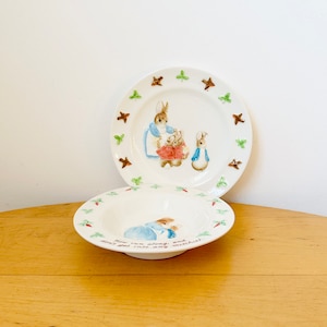 Border Fine Arts Beatrix Potter Peter Rabbit Ceramic Bowl & Plate