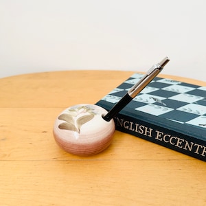 Handmade Pen Holder, Vintage Pottery Pen Holder, Desk Decor