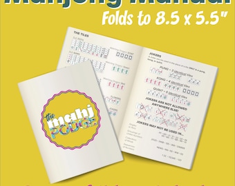 Mahjong Manual Printable by The Mahj Podge, Mah jongg Guide, Instant Download, Cheat Sheet, Mahjong game instruction, American Mah Jongg