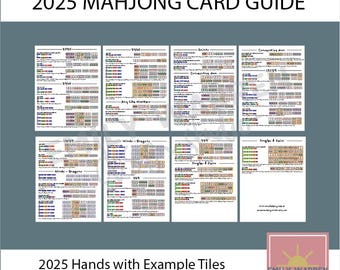PRINTABLE 2025 MAHJONG HANDS Cheat - Il 340x270.6823338299 Bcdk 