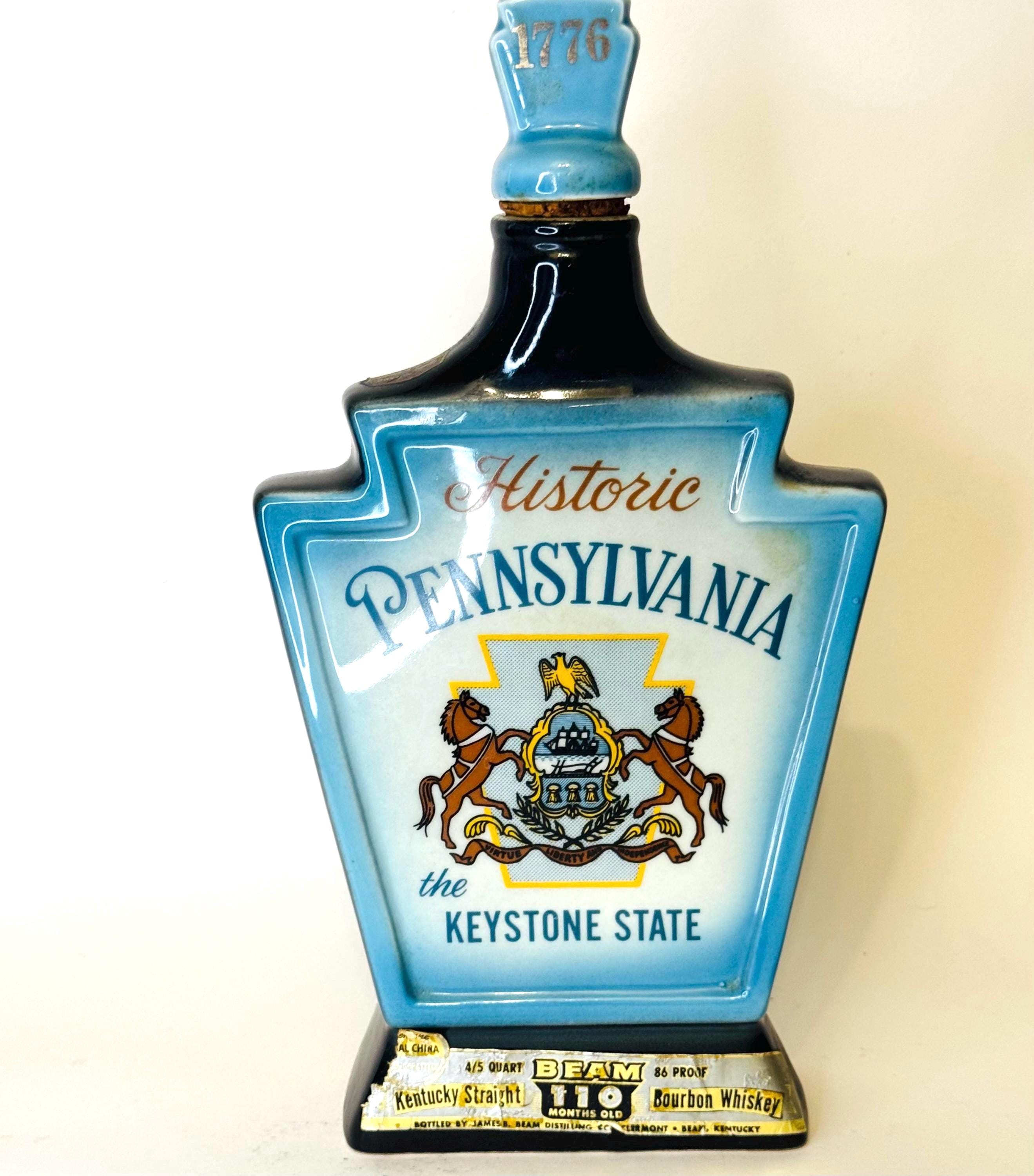 Vintage State Whiskey Decanters - Etsy