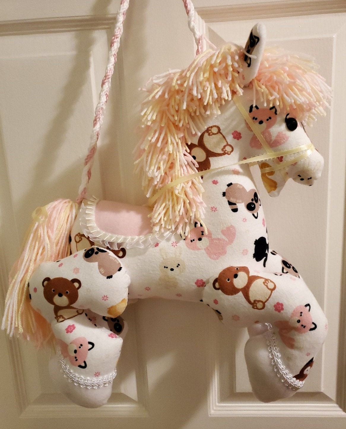 Gender Neutral Baby Stuffed Carousel Pony/Horse
