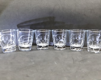 Kirby set of 6 shot glasses